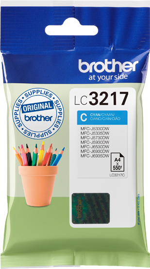 Brother LC-3217C cyaan