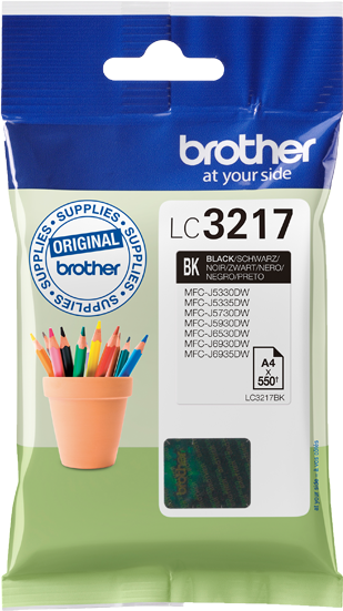 Brother LC-3217BK zwart