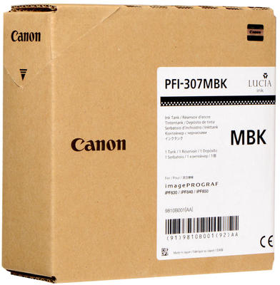 Canon PFI-307 mat zwart