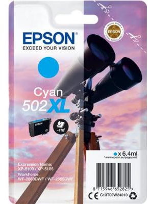 Epson 502XL cyaan