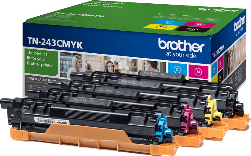 Brother TN-243CMYK zwart en kleur