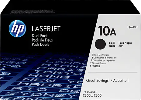 HP 10A (Dual pack) zwart