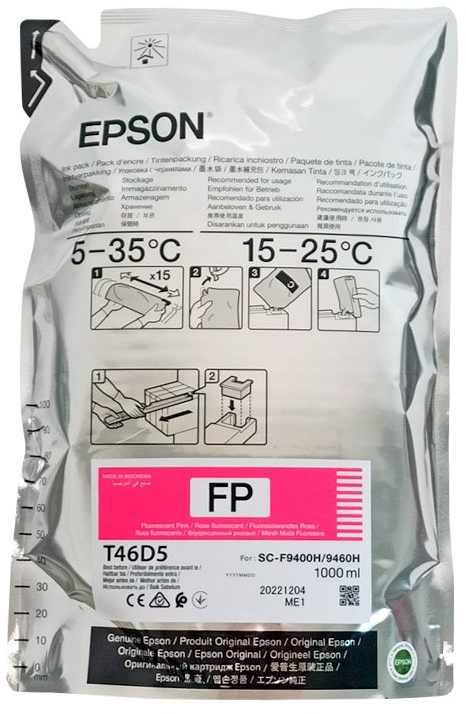 Epson T46D5 fluoreserend roze