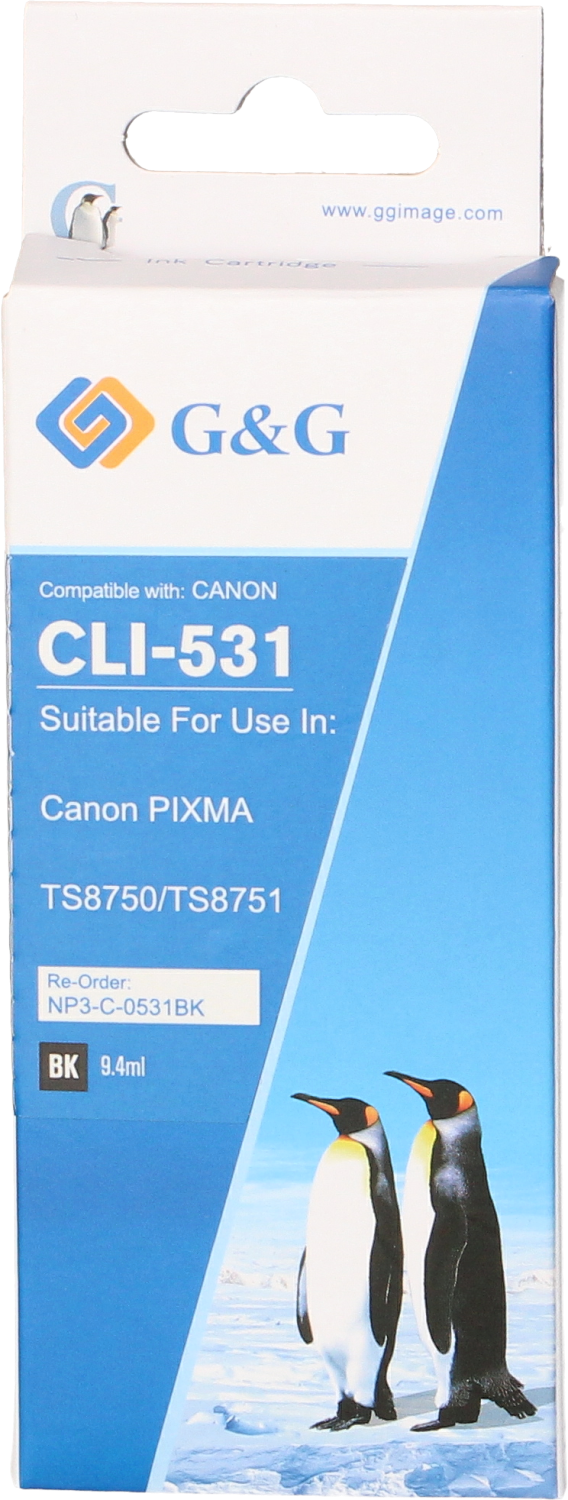 Huismerk Canon CLI-531BK zwart