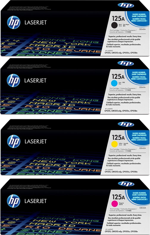 HP 125A Multipack zwart en kleur