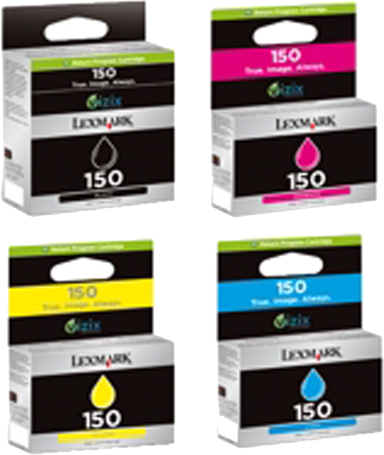 Lexmark 150 multipack BK/C/M/Y zwart en kleur