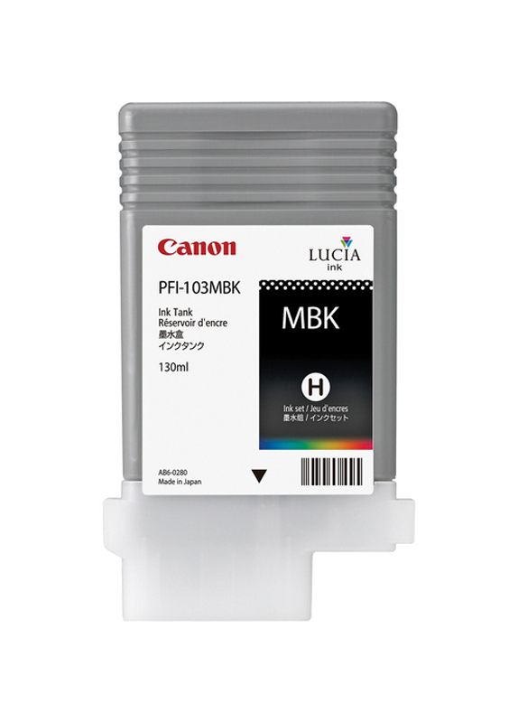 Canon PFI-103MBK mat zwart