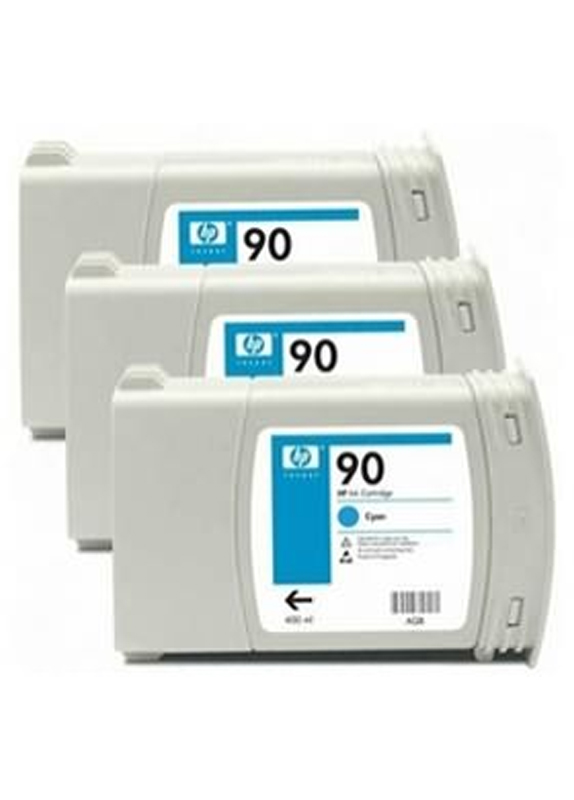 HP 90 3-Pack cyaan