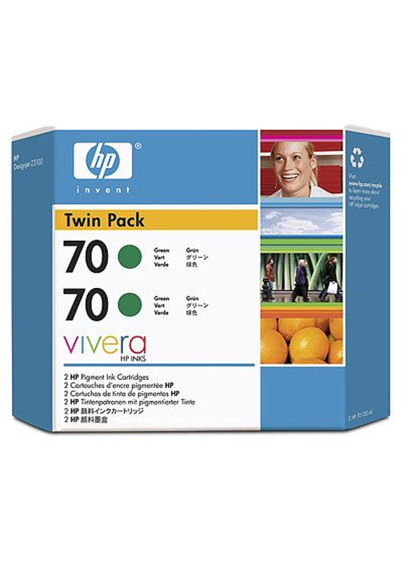 HP 70 Dubblepack groen