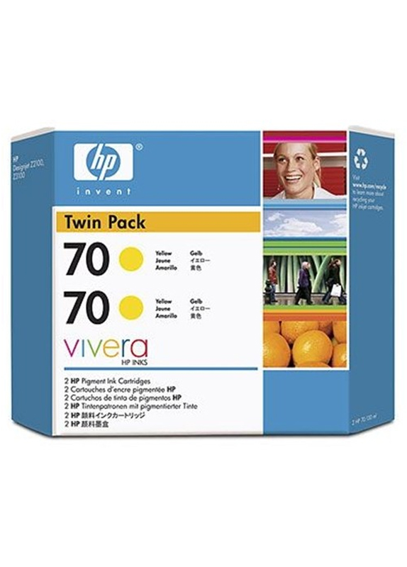 HP 70 Dubblepack geel