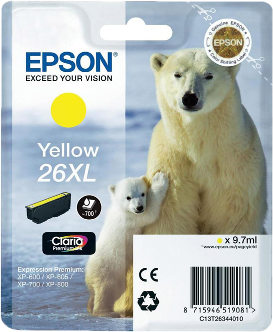 Epson 26XL geel