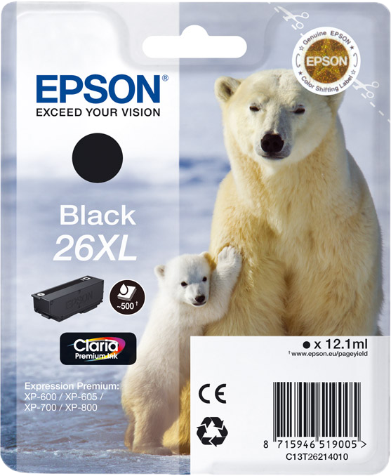 Epson 26XL zwart