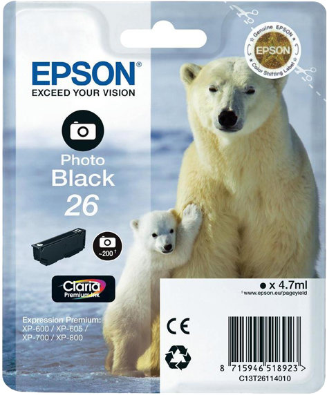 Epson 26 foto zwart