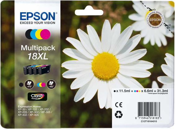 Epson 18XL Multipack zwart en kleur