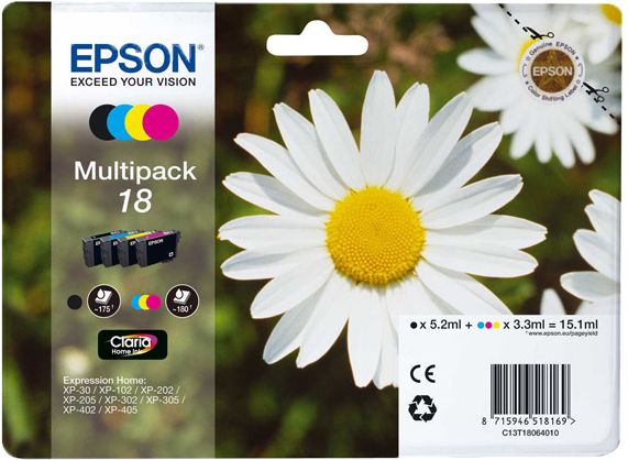 Epson 18 Multipack zwart en kleur