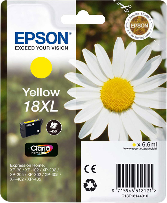 Epson 18XL geel