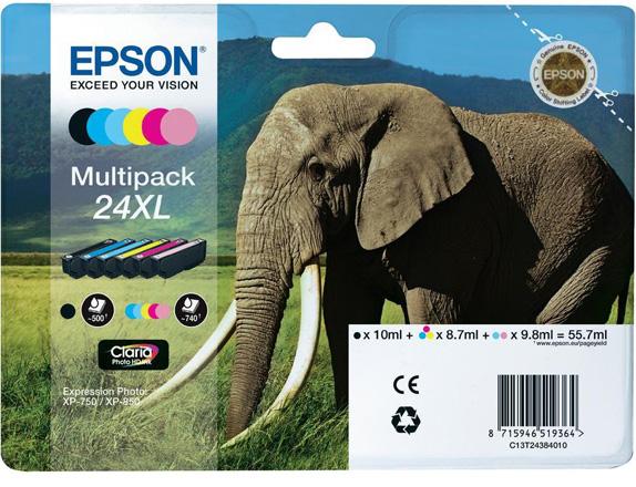 Epson 24XL multipack zwart en kleur