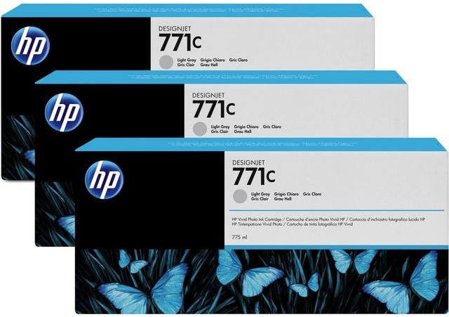 HP 771c 3-pack licht grijs