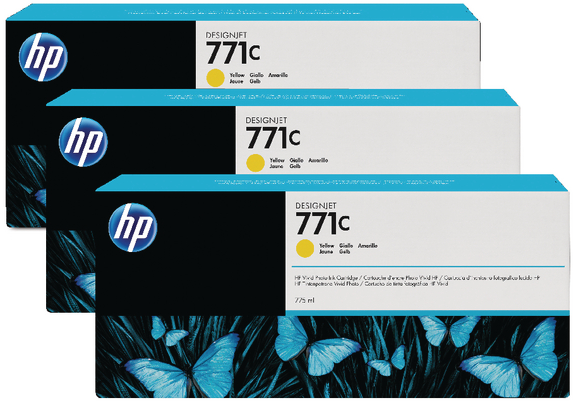 HP 771C 3-pack geel