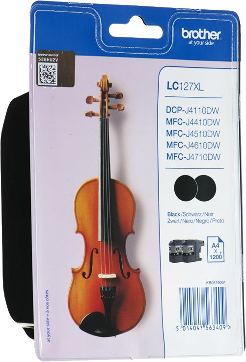 Brother LC-127XL 2-pack zwart