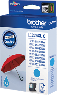 Brother LC-225XLC cyaan